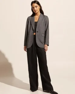 zoe kratzmann Index Jacket-Charcoal Mini|Women Jackets