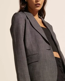 zoe kratzmann Index Jacket-Charcoal Mini|Women Jackets