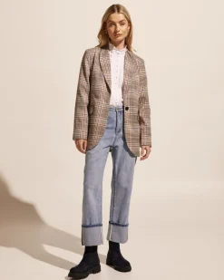 zoe kratzmann Index Jacket-Musk Check|Women Jackets
