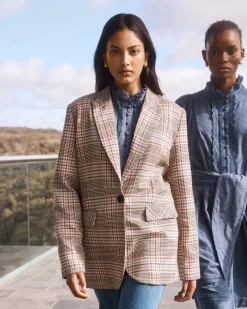 zoe kratzmann Index Jacket-Musk Check|Women Jackets