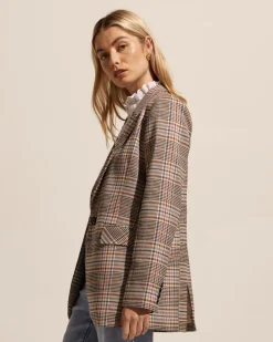 zoe kratzmann Index Jacket-Musk Check|Women Jackets