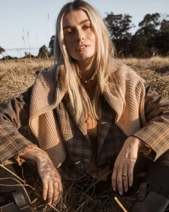 zoe kratzmann Index Jacket-Toasted Check|Women Jackets