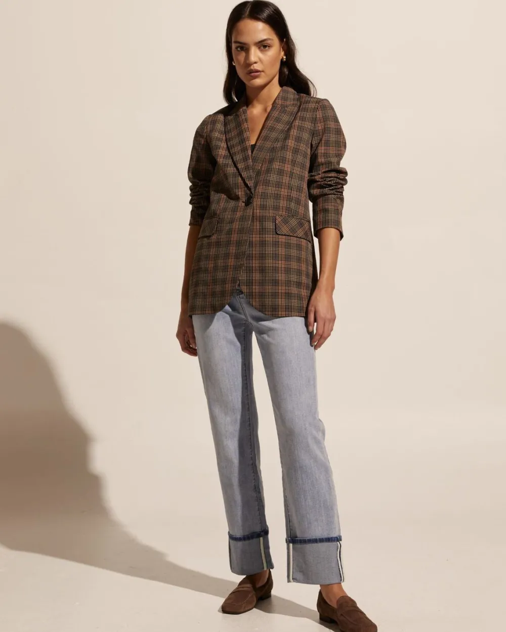zoe kratzmann Index Jacket-Toasted Check|Women Jackets