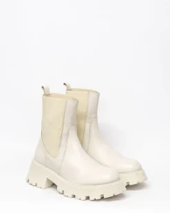 zoe kratzmann Inset Boot-Beige Leather|Women Boots