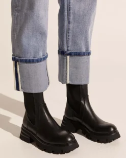 zoe kratzmann Inset Boot-Black Leather|Women Boots
