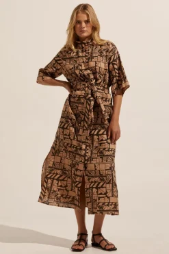 zoe kratzmann Insight Dress-Matisse Choc|Women Dresses