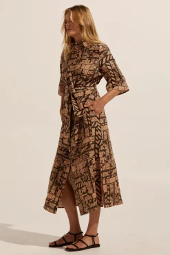 zoe kratzmann Insight Dress-Matisse Choc|Women Dresses