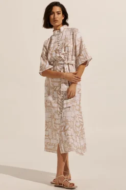 zoe kratzmann Insight Dress-Matisse Stone|Women Dresses