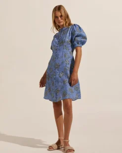 zoe kratzmann Intent Dress-Azure Botanic|Women Dresses