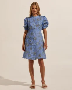 zoe kratzmann Intent Dress-Azure Botanic|Women Dresses