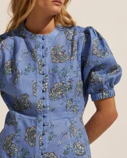 zoe kratzmann Intent Dress-Azure Botanic|Women Dresses