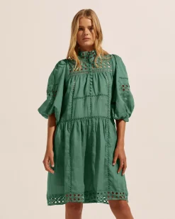 zoe kratzmann Intrigue Dress-Pine|Women Dresses