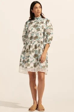 zoe kratzmann Intrigue Dress-Sage Botanic|Women Dresses