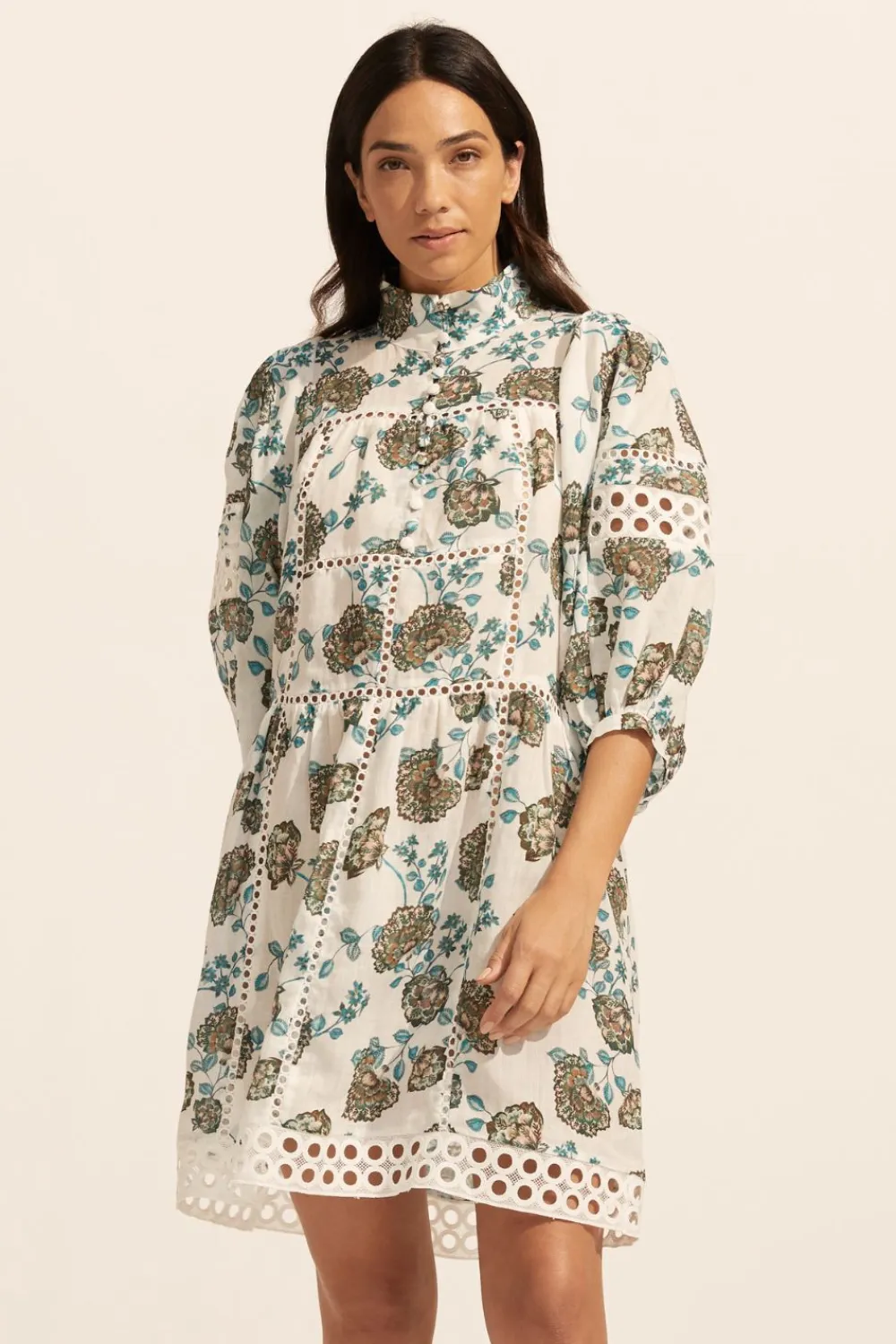 zoe kratzmann Intrigue Dress-Sage Botanic|Women Dresses