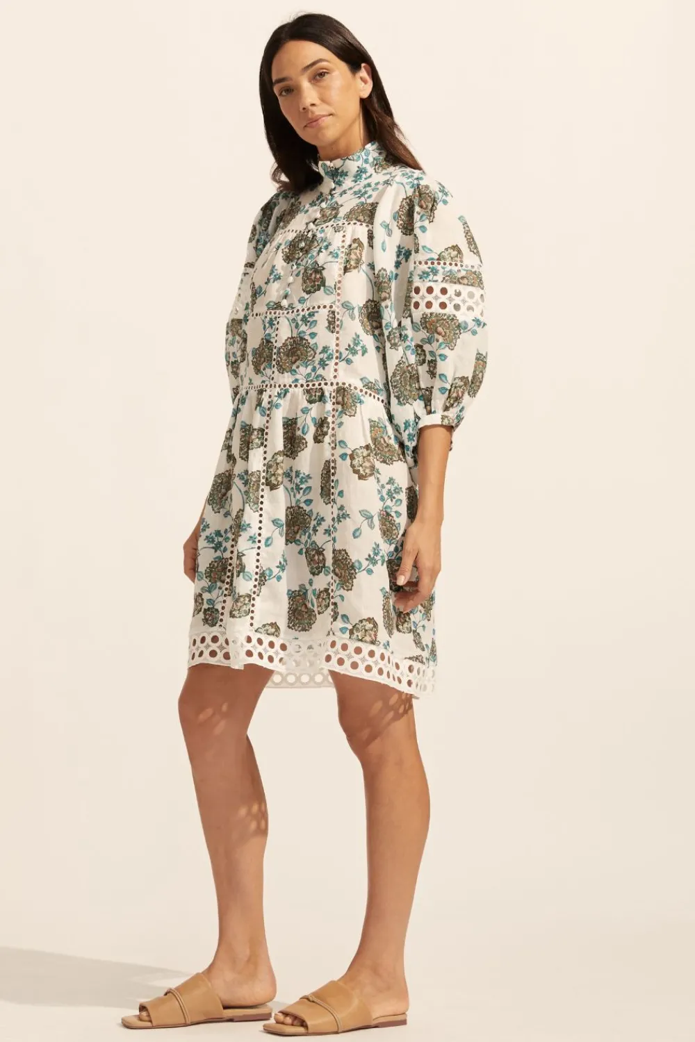 zoe kratzmann Intrigue Dress-Sage Botanic|Women Dresses