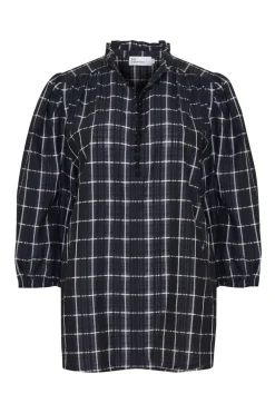 zoe kratzmann Lilt Top-Black Check|Women Tops