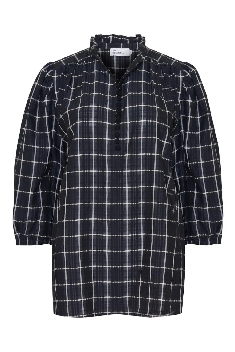 zoe kratzmann Lilt Top-Black Check|Women Tops