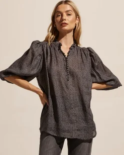 zoe kratzmann Lilt Top-Graphite Leopard|Women Tops