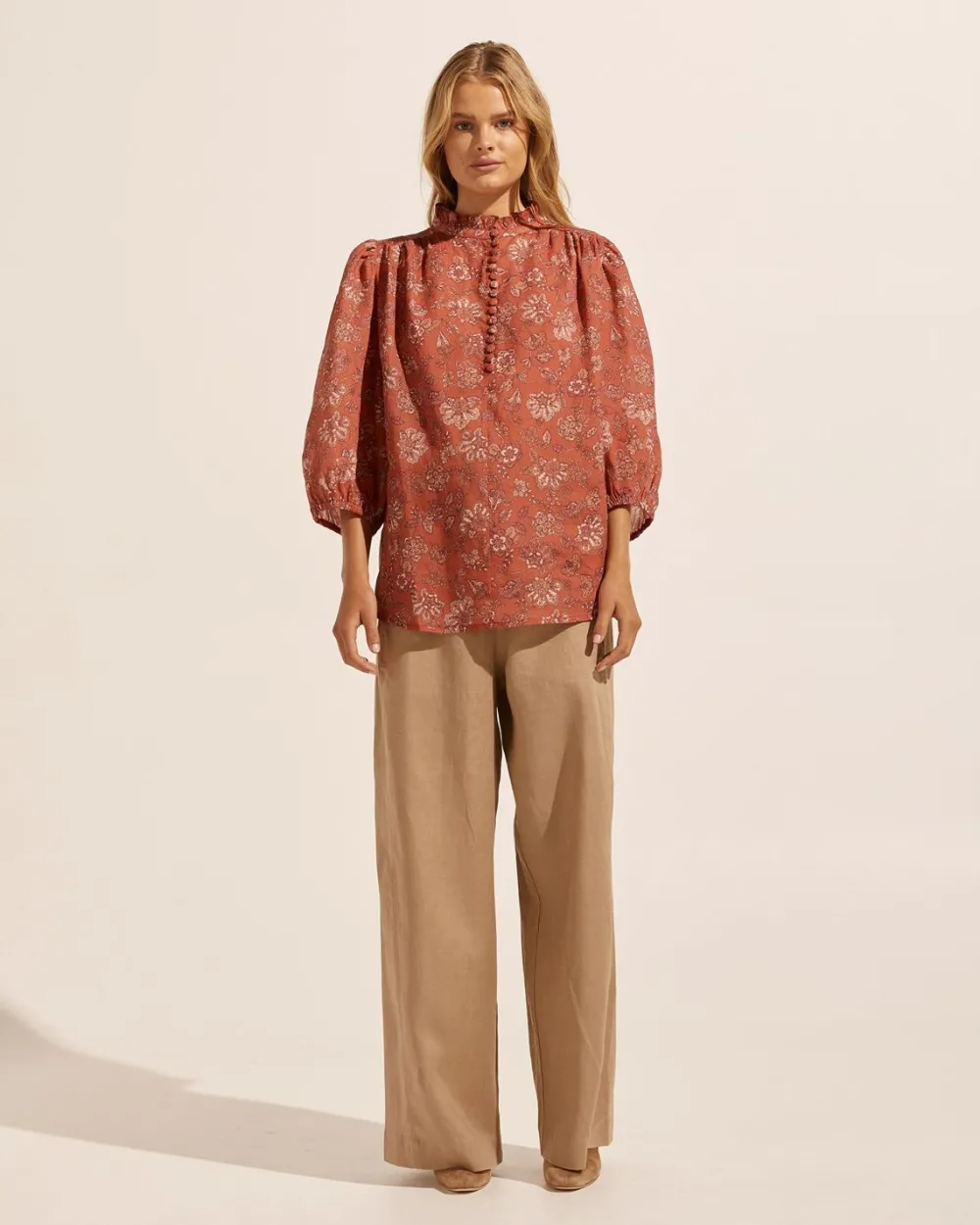 zoe kratzmann Lilt Top-Rust Paisley|Women Tops