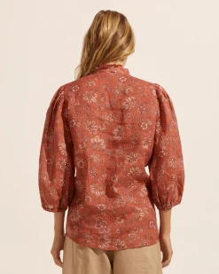 zoe kratzmann Lilt Top-Rust Paisley|Women Tops