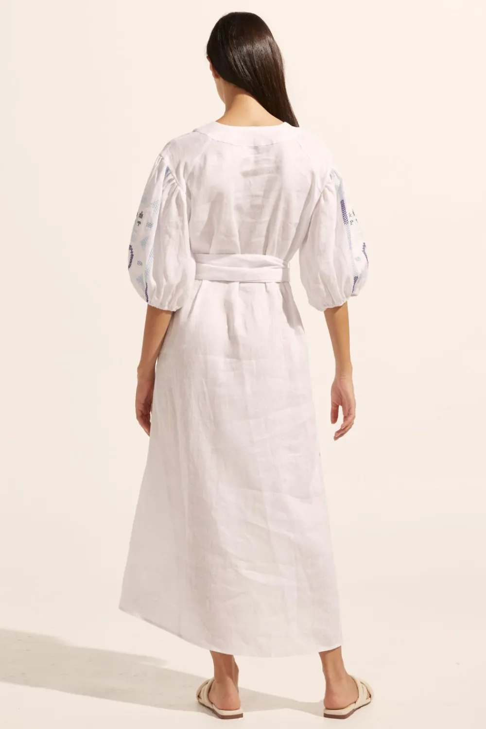 zoe kratzmann Limbo Dress-Azure Embroid|Women Dresses