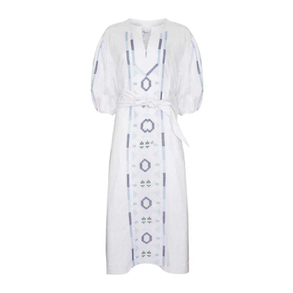 zoe kratzmann Limbo Dress-Azure Embroid|Women Dresses