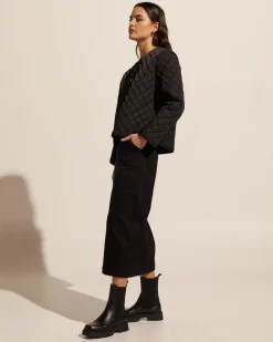zoe kratzmann Loft Skirt-Black Denim|Women Bottoms
