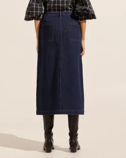 zoe kratzmann Loft Skirt-Dark Denim|Women Bottoms