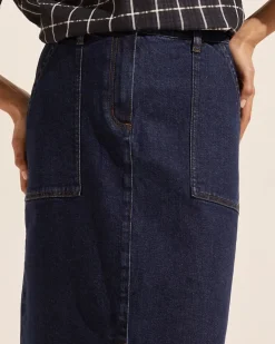 zoe kratzmann Loft Skirt-Dark Denim|Women Bottoms