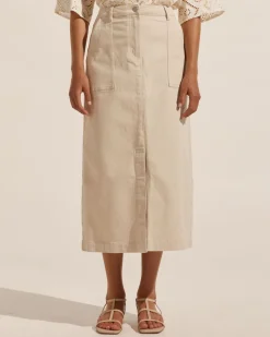 zoe kratzmann Loft Skirt-Stone|Women Bottoms