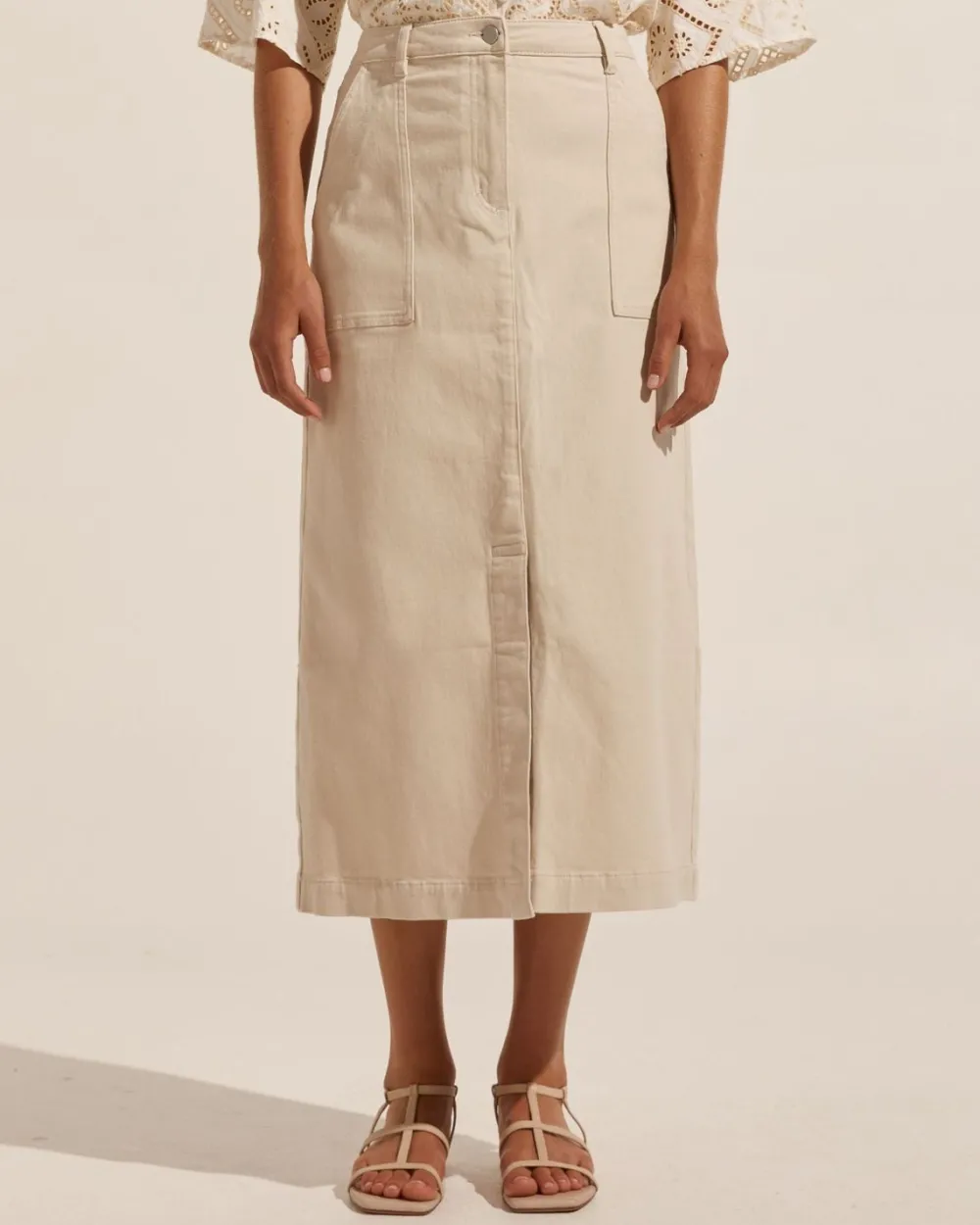 zoe kratzmann Loft Skirt-Stone|Women Bottoms