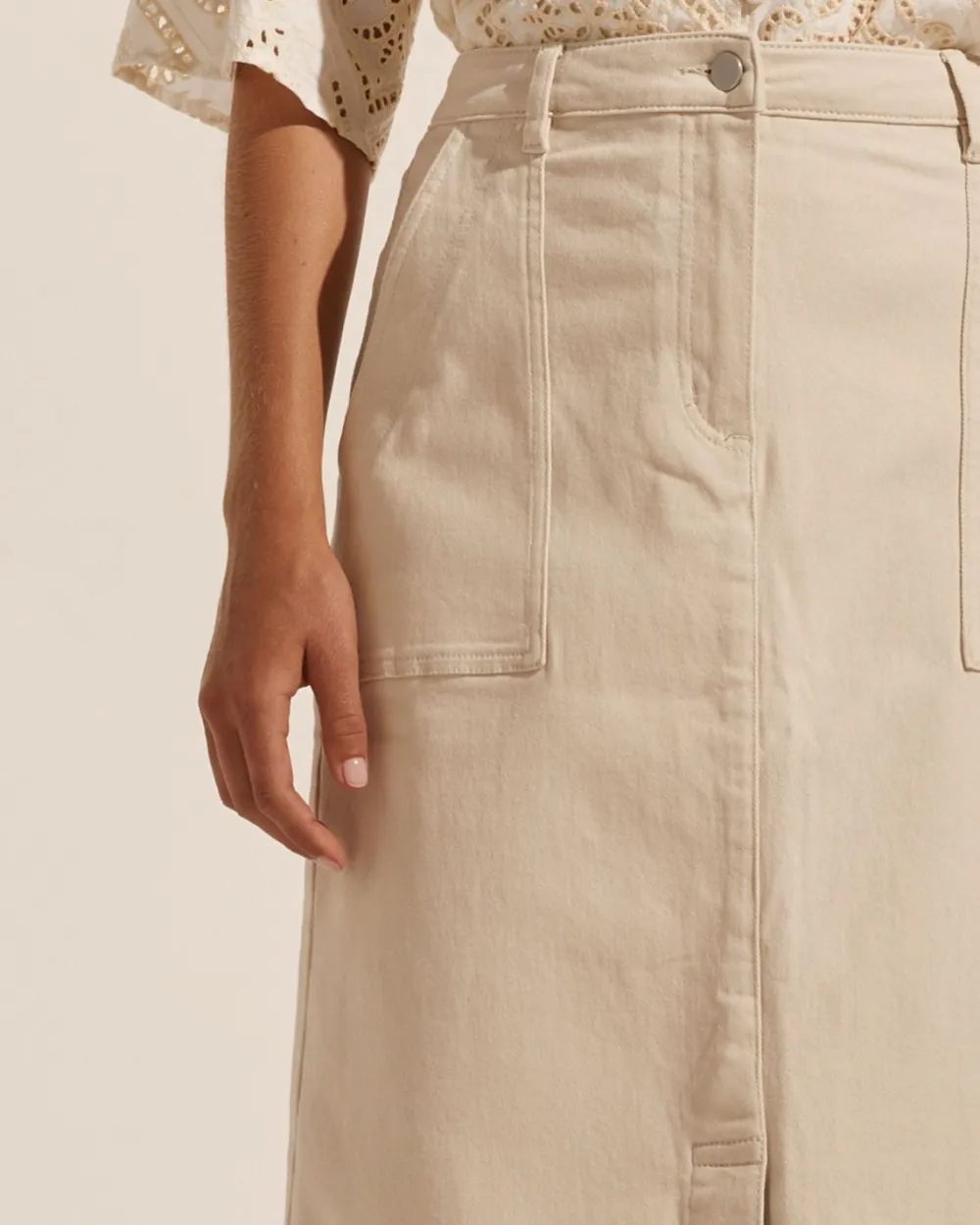zoe kratzmann Loft Skirt-Stone|Women Bottoms