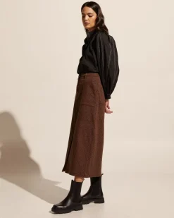 zoe kratzmann Loft Skirt-Toast Leopard|Women Bottoms