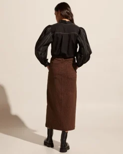 zoe kratzmann Loft Skirt-Toast Leopard|Women Bottoms
