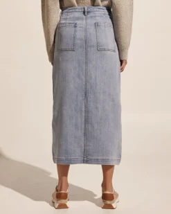 zoe kratzmann Loft Skirt-Washed Denim|Women Bottoms