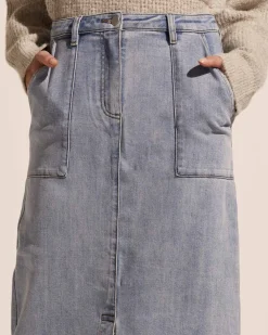 zoe kratzmann Loft Skirt-Washed Denim|Women Bottoms