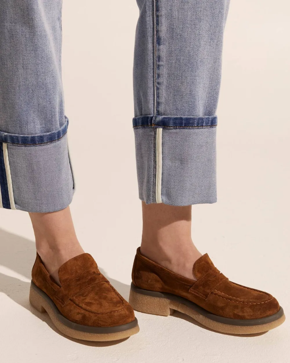 zoe kratzmann Lotto Loafer-Brown Suede|Women Loafers