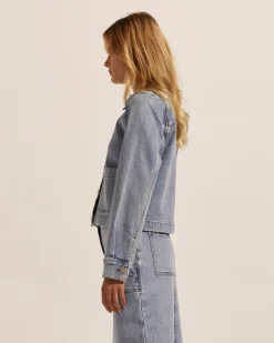 zoe kratzmann Measure Jacket-Washed Denim|Women Jackets