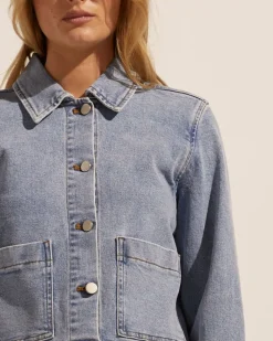 zoe kratzmann Measure Jacket-Washed Denim|Women Jackets