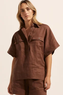zoe kratzmann Medley Top-Carob|Women Tops