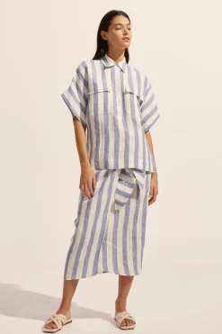 zoe kratzmann Medley Top-Wide Ocean|Women Tops