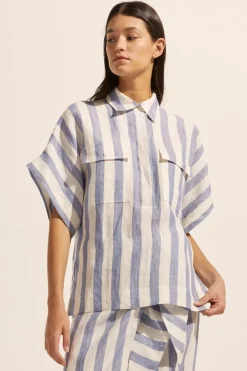 zoe kratzmann Medley Top-Wide Ocean|Women Tops