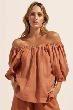 zoe kratzmann Nomad Top-Ginger|Women Tops