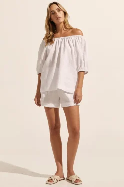 zoe kratzmann Nomad Top-Porcelain|Women Tops