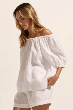 zoe kratzmann Nomad Top-Porcelain|Women Tops