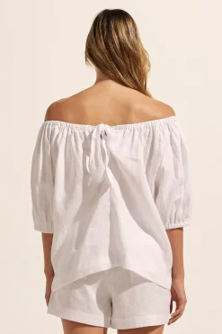 zoe kratzmann Nomad Top-Porcelain|Women Tops