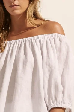zoe kratzmann Nomad Top-Porcelain|Women Tops