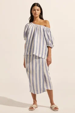 zoe kratzmann Nomad Top-Wide Ocean|Women Tops