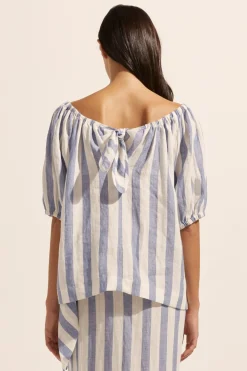 zoe kratzmann Nomad Top-Wide Ocean|Women Tops