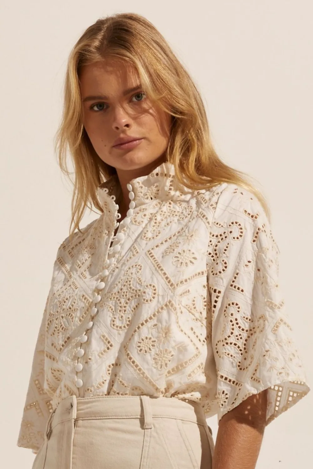 zoe kratzmann Note Top-Butter|Women Tops